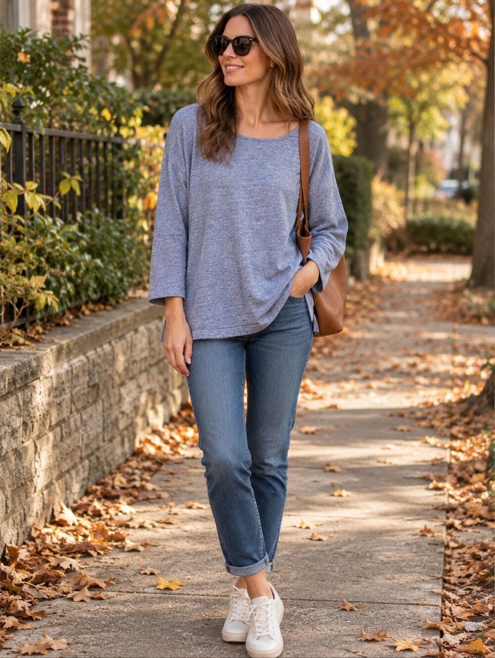 ❤️ J CREW HEATHERED BLUE COTTON TERRY PULLOVER SWEATSHIRT TOP, SMALL